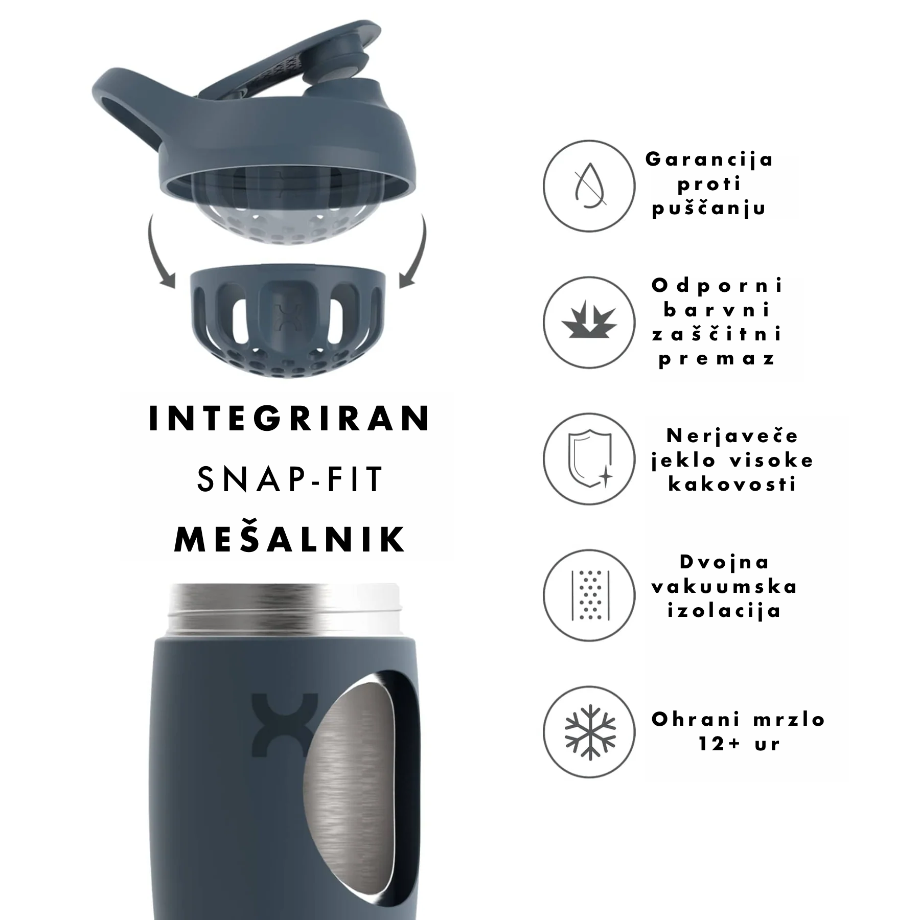 PURSUIT shaker za ohranjanje hladnih napitkov